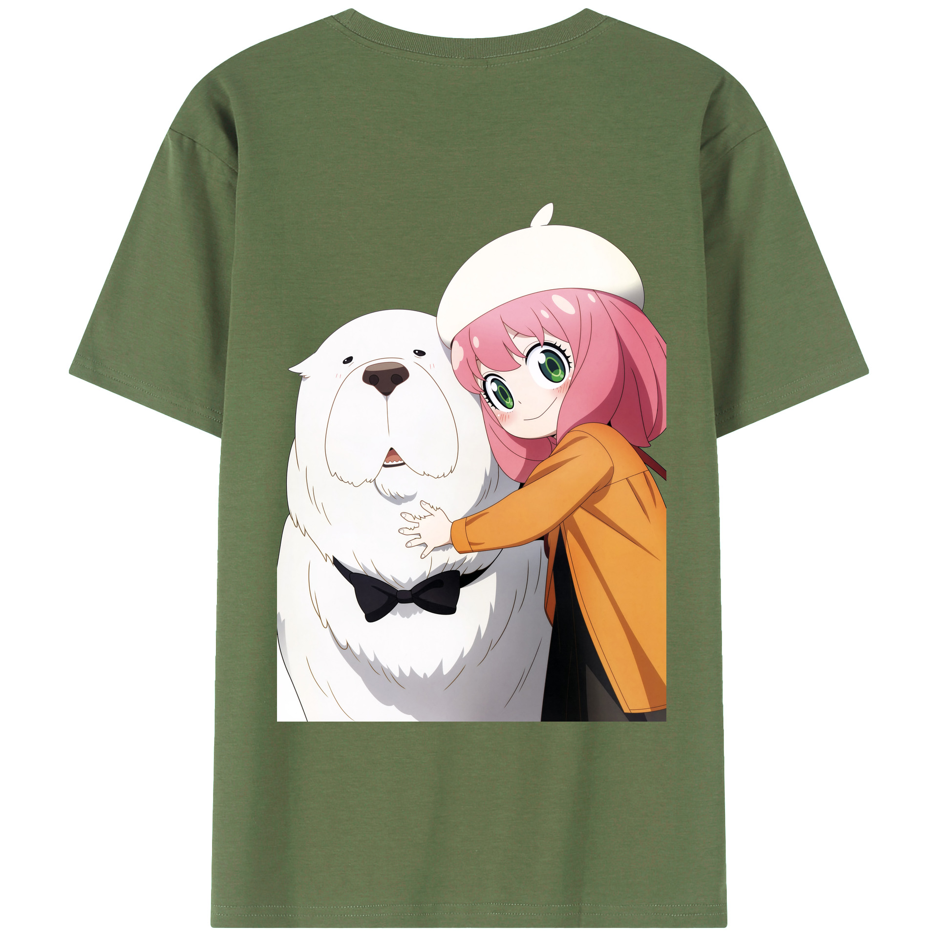 （画像用） SPY×FAMILY间谍家家酒 綿100％ メンズ半袖Tシャツ（バックプリント） 通気性